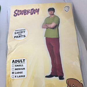WB Scooby-Doo Shaggy Adult Halloween Costume Size Large New in Package.